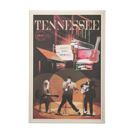 Tennessee Go USA (XL) by Mercana Studio a Hand Embellished Decograph Framed Art Print under Glass by Mercana at Eve Furniture