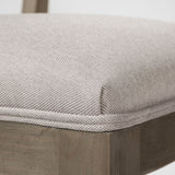 Tenton II Grey Fabric Seat Brown Wood Frame Dining Chair, Set of 2 by Mercana at Eve Furniture