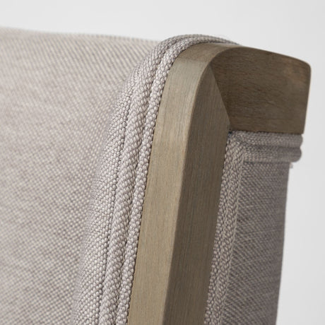 Tenton II Grey Fabric Seat Brown Wood Frame Dining Chair, Set of 2 by Mercana at Eve Furniture