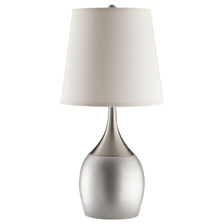 Tenya 24-inch Empire Shade Urn Table Lamp Silver (Set of 2) by Coaster at Eve Furniture
