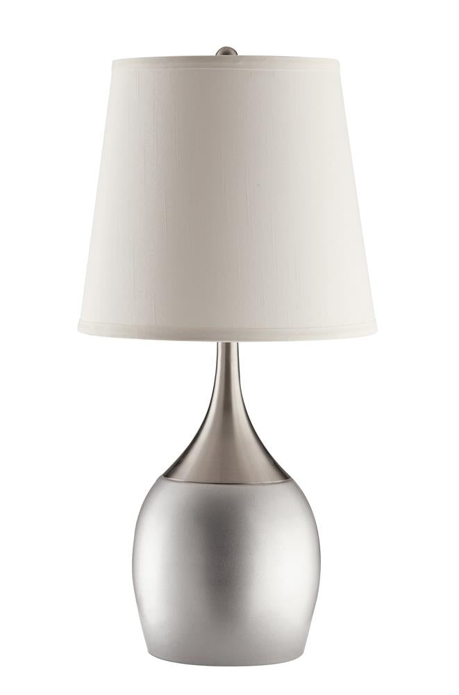 Tenya Empire Shade Table Lamps Silver/Chrome (Set of 2)