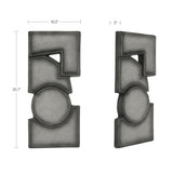 Teo Charcoal Wall Sculpture by MOES at Eve Furniture