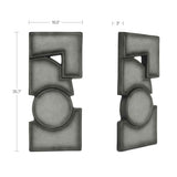 Teo Charcoal Wall Sculpture by Moe's Home at Eve Furniture