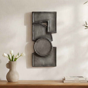 Teo Charcoal Wall Sculpture by Moe's Home at Eve Furniture
