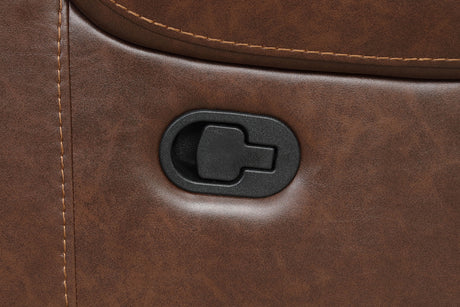 Tepic Brown Leatherette 3 Piece Living Room Set by Furniture of America at Eve Furniture