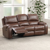 Tepic Brown Leatherette Living Room Set by Furniture of America at Eve Furniture
