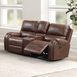 Tepic Brown Loveseat by Furniture of America at Eve Furniture