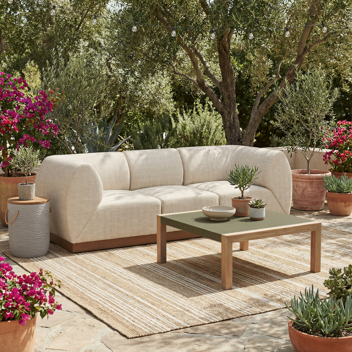Teras Gray Outdoor Coffee Table by Zuomod at Eve Furniture