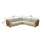 Teras Gray Outdoor Sectional by Zuomod at Eve Furniture