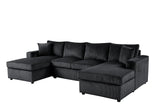 Terasa Black Double Chaise Sectional by Happy Homes at Eve Furniture