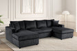 Terasa Black Double Chaise Sectional by Happy Homes at Eve Furniture