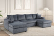 Terasa Gray Double Chaise Sectional by Happy Homes at Eve Furniture