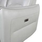 Terentius Taupe Leather Match Reclining Living Room Set by Furniture of America at Eve Furniture