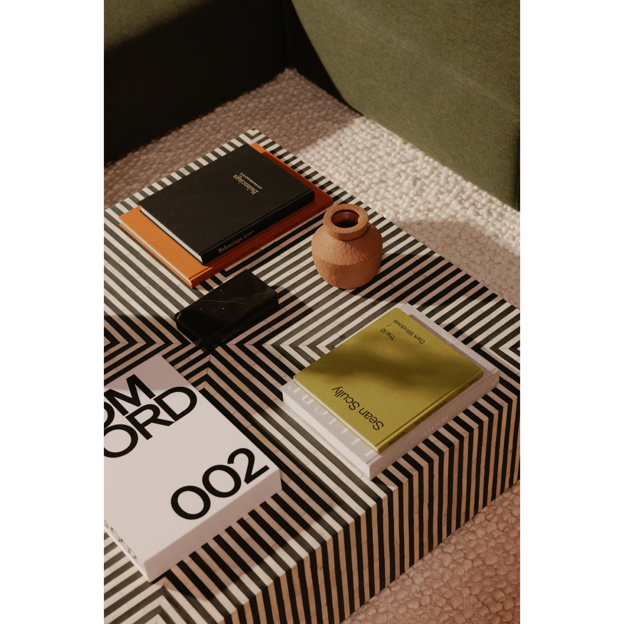 Terning Black/White Coffee Table by Moe's Home at Eve Furniture