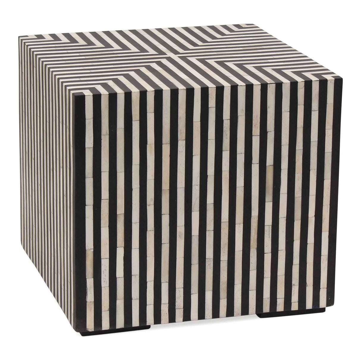 Terning Black/White Side Table