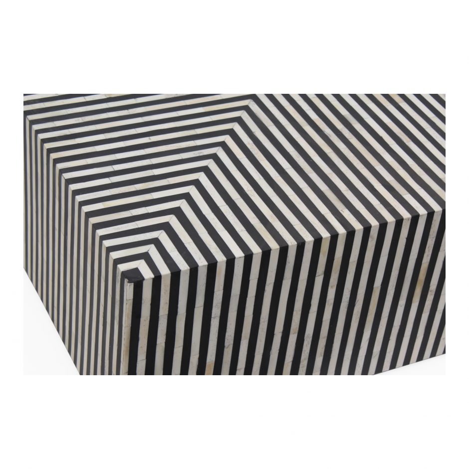 Terning Coffee Table Black and White by Moe's Home at Eve Furniture