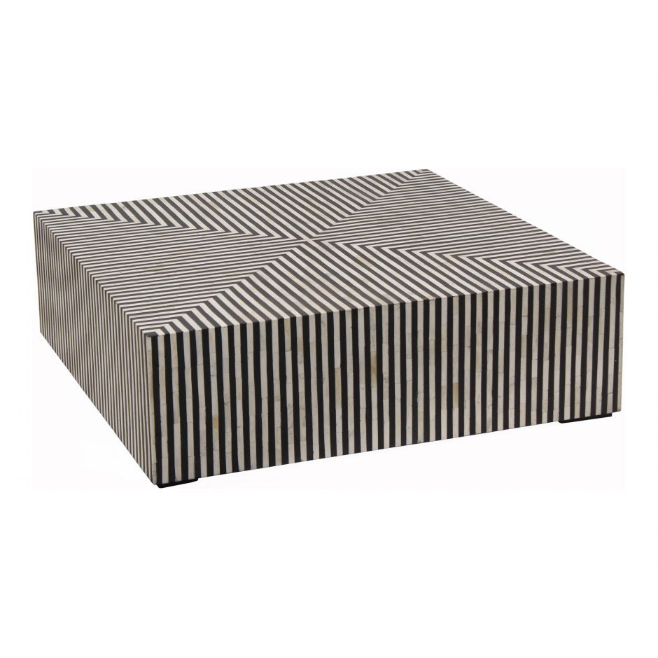Terning Coffee Table Black and White by Moe's Home at Eve Furniture