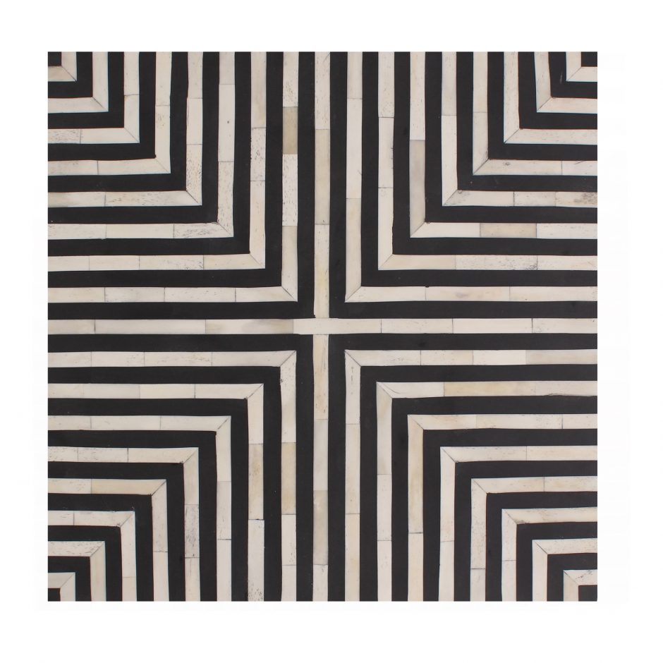 Terning Side Table Black and White by Moe's Home at Eve Furniture
