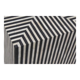 Terning Side Table Black and White by Moe's Home at Eve Furniture
