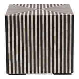Terning Side Table Black and White by Moe's Home at Eve Furniture