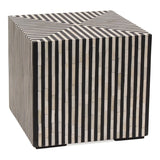 Terning Side Table Black and White by Moe's Home at Eve Furniture