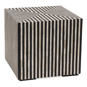 Terning Side Table Black and White by Moe's Home at Eve Furniture
