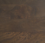 Terra 48L x 28W x 15H Dark Brown Wood Oval Fluted Coffee Table by Mercana at Eve Furniture