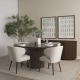 Terra 72L x 18W x 32H Dark Brown Wood Fluted Sideboard by Mercana at Eve Furniture