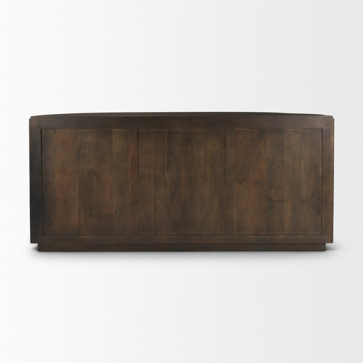 Terra 72L x 18W x 32H Dark Brown Wood Fluted Sideboard by Mercana at Eve Furniture