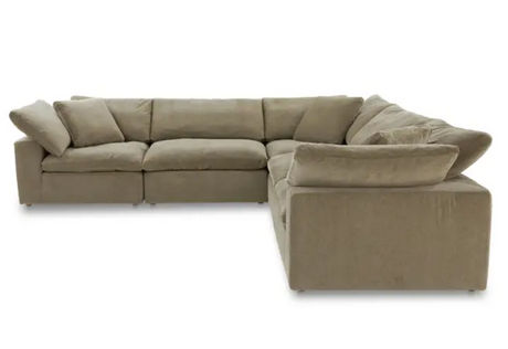 Terra Classic L-Shaped Modular Sectional Desert Sage by Moe's Home at Eve Furniture
