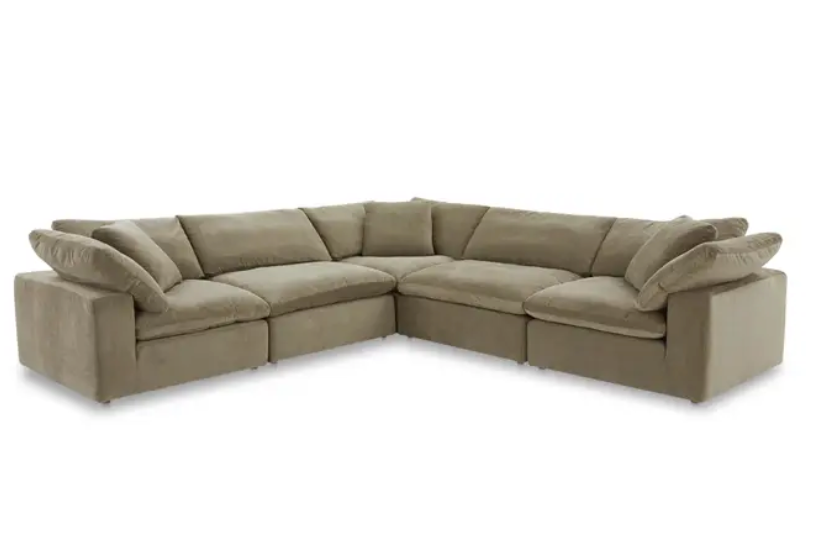 Terra Classic L-Shaped Modular Sectional Desert Sage by Moe's Home at Eve Furniture