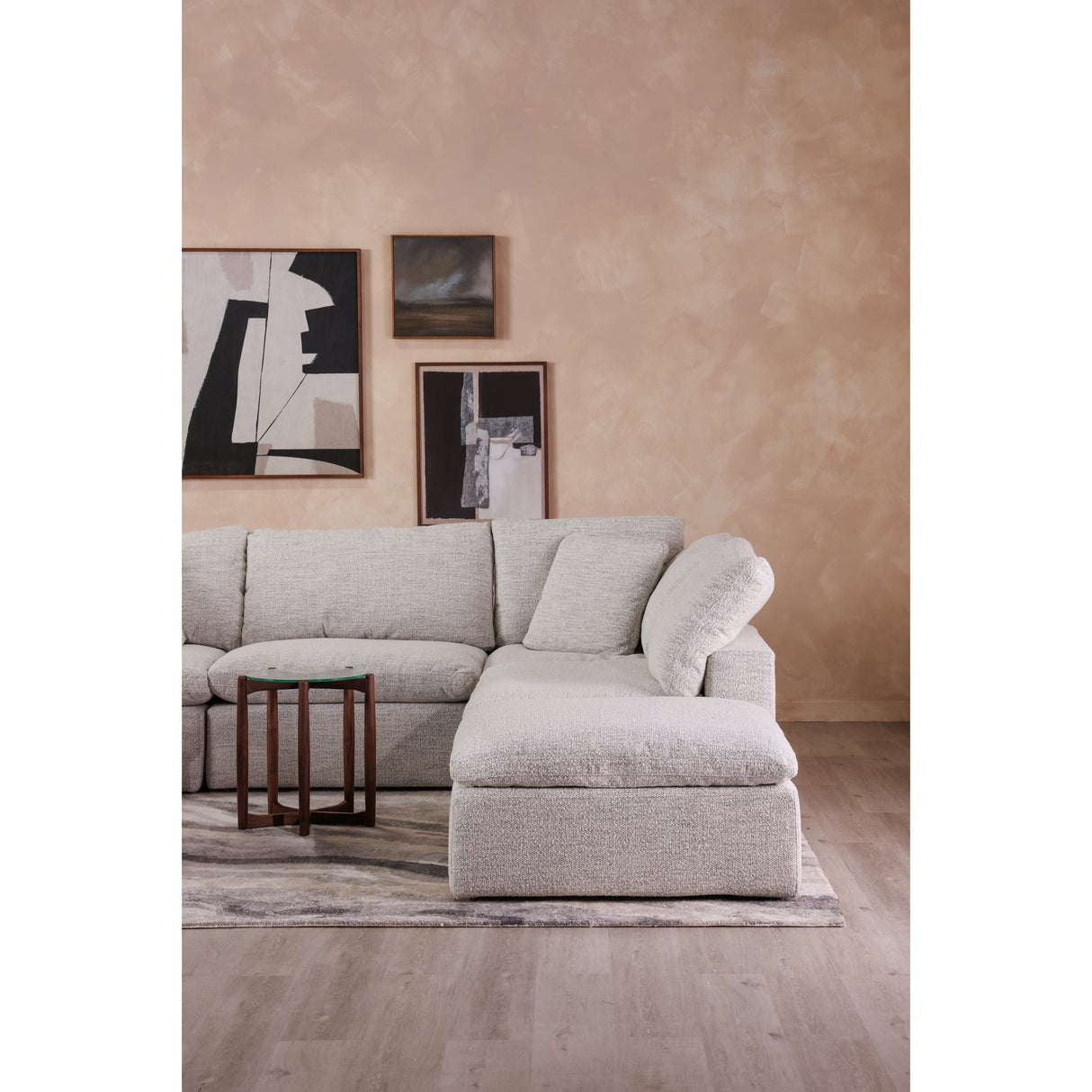 Terra Coastside Sand Condo Slipper Chair by Moe's Home at Eve Furniture