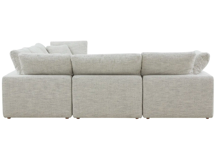 Terra Condo Classic L-Shaped Modular Sectional Coastside Sand by Moe's Home at Eve Furniture
