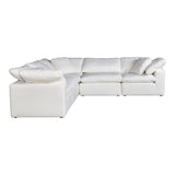 Terra Condo Classic L-Shaped Modular Sectional Cream White by Moe's Home at Eve Furniture