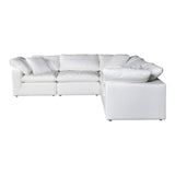 Terra Condo Classic L-Shaped Modular Sectional Cream White by Moe's Home at Eve Furniture