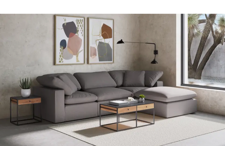 Terra Condo Corner Chair Light Grey by Moe's Home at Eve Furniture