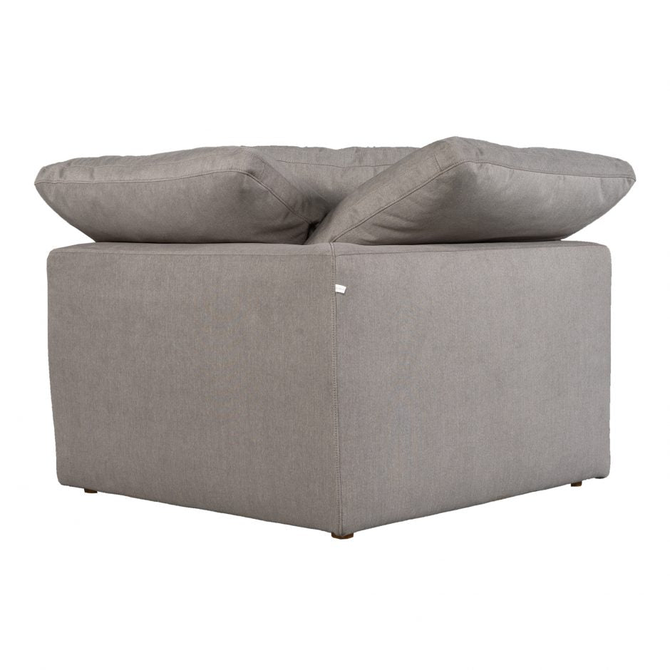 Terra Condo Corner Chair Light Grey by Moe's Home at Eve Furniture