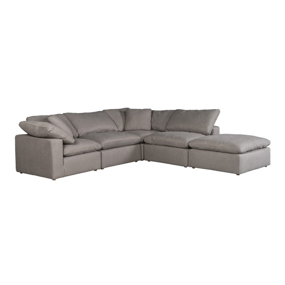 Terra Condo Dream Modular Sectional Light Grey by Moe's Home at Eve Furniture