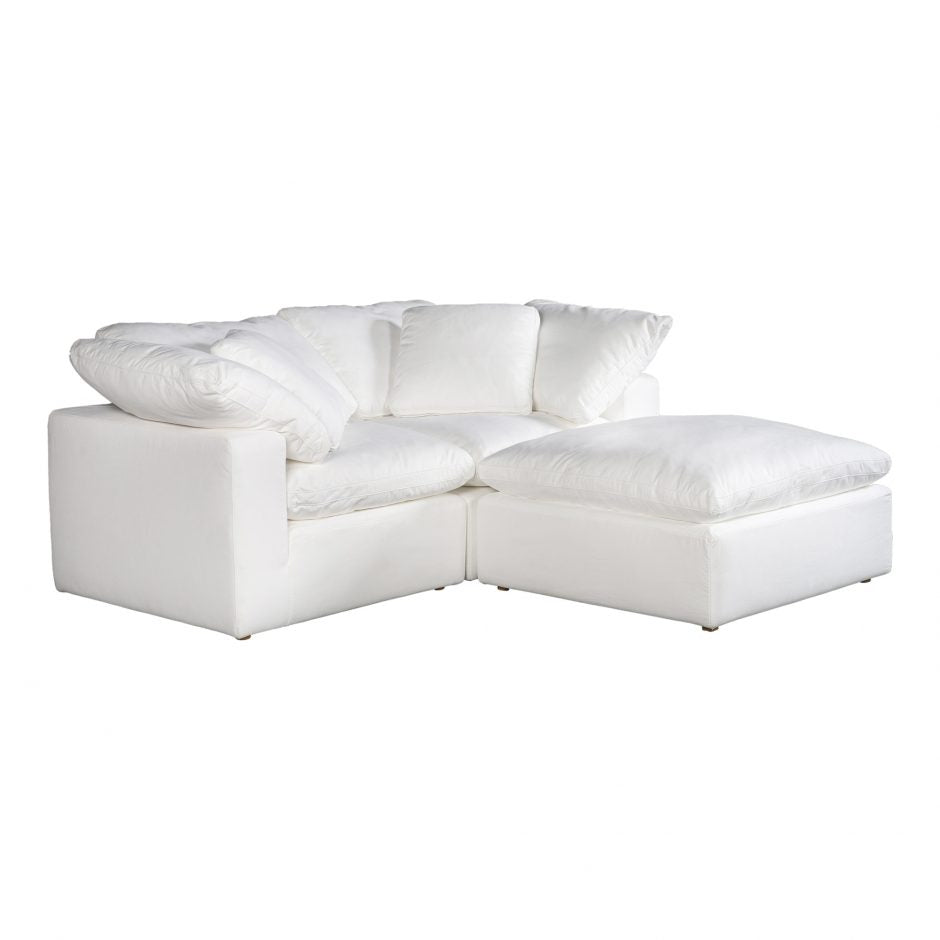 Terra Condo Lounge Modular Sectional Cream White by Moe's Home at Eve Furniture