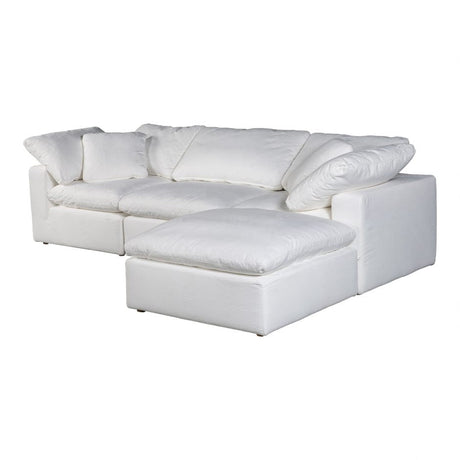 Terra Condo Lounge Modular Sectional Cream White by Moe's Home at Eve Furniture