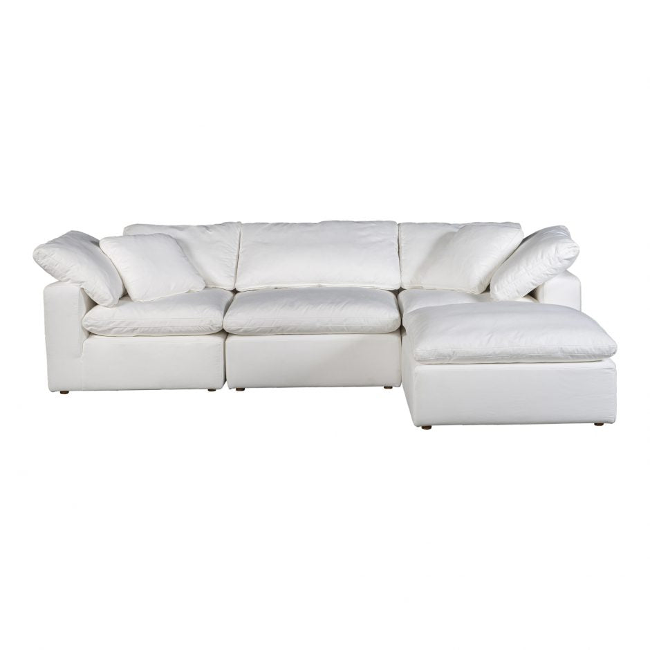 Terra Condo Lounge Modular Sectional Cream White by Moe's Home at Eve Furniture