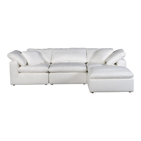 Terra Condo Lounge Modular Sectional Cream White by Moe's Home at Eve Furniture