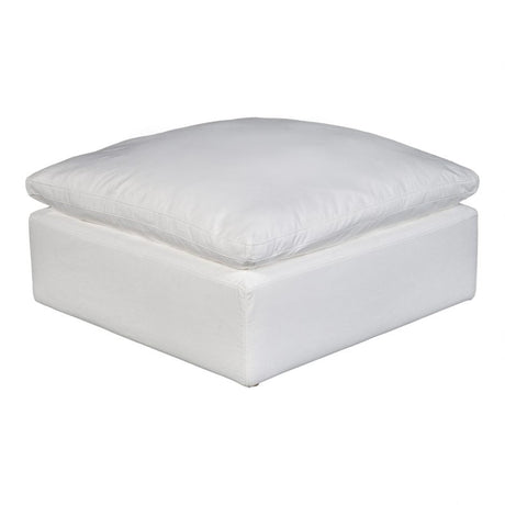Terra Condo Ottoman Cream White by Moe's Home at Eve Furniture