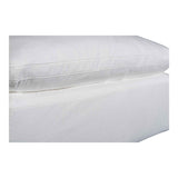 Terra Cream White Condo Ottoman