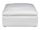 Terra Cream White Condo Ottoman