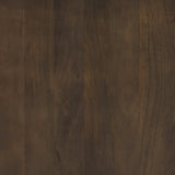 Terra Dark Brown Wood Round Fluted Dining Table by Mercana at Eve Furniture