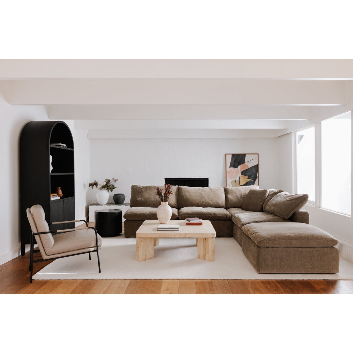 Terra Desert Sage Slipper Chair by Moe's Home at Eve Furniture