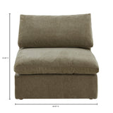 Terra Desert Sage Slipper Chair by Moe's Home at Eve Furniture