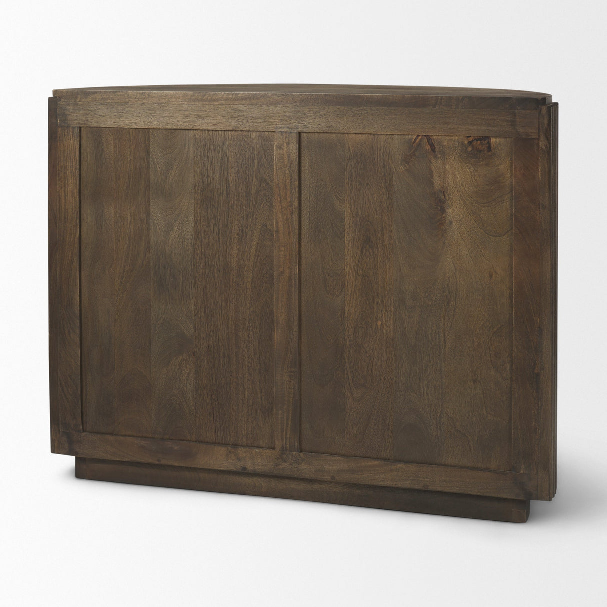 Terra Fluted Dark Brown 2-Door Accent Cabinet by Mercana at Eve Furniture
