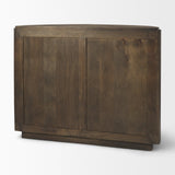 Terra Fluted Dark Brown 2-Door Accent Cabinet by Mercana at Eve Furniture